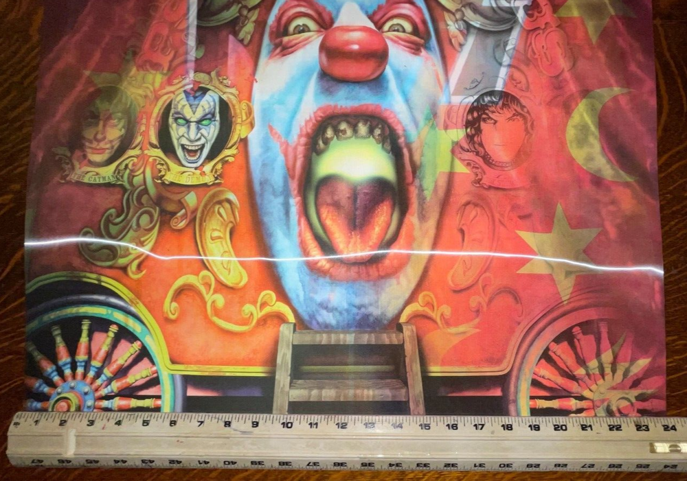 24 X 24" 3D LENTICULAR POSTER~ KISS~ PSYCHO CIRCUS~ RARE SIZE