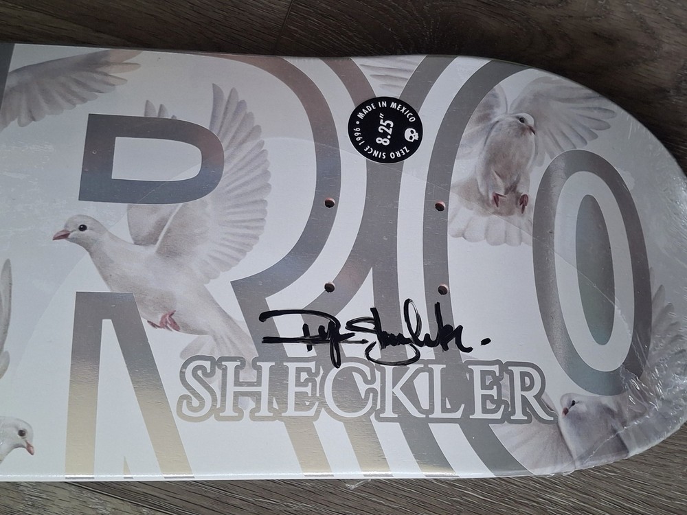 Ryan SHECKLER Signed ZERO BOLD 8.25 Skateboard Deck