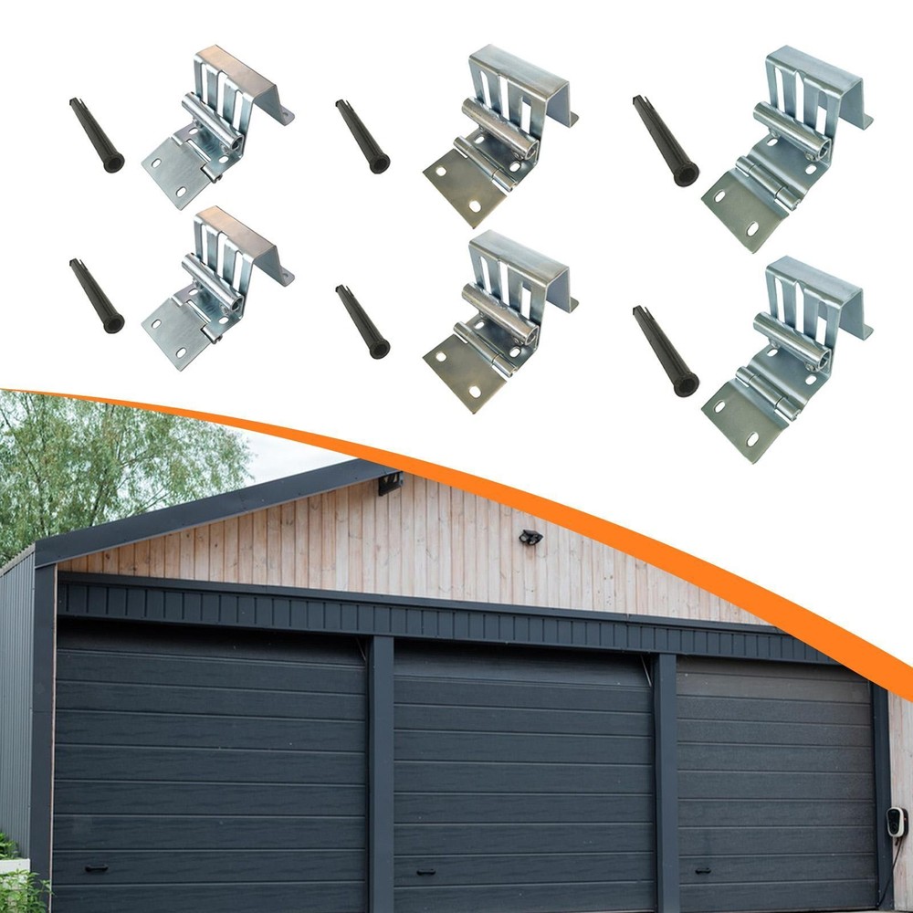 2x Garage Door Roller Brackets for Shutter Doors Wear Resistant Practical Hinge