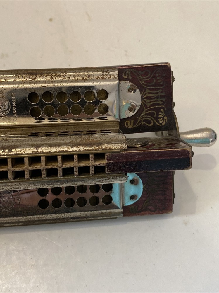 Hohner Paddle Wheel 4-In-1 Harmonica / Harp CFG *Rare* Missing D