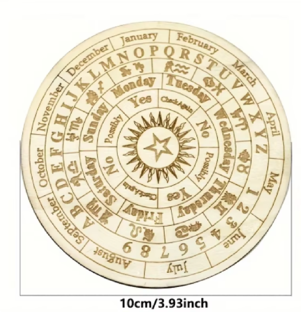Star Pendulum Board Wooden Divination Board