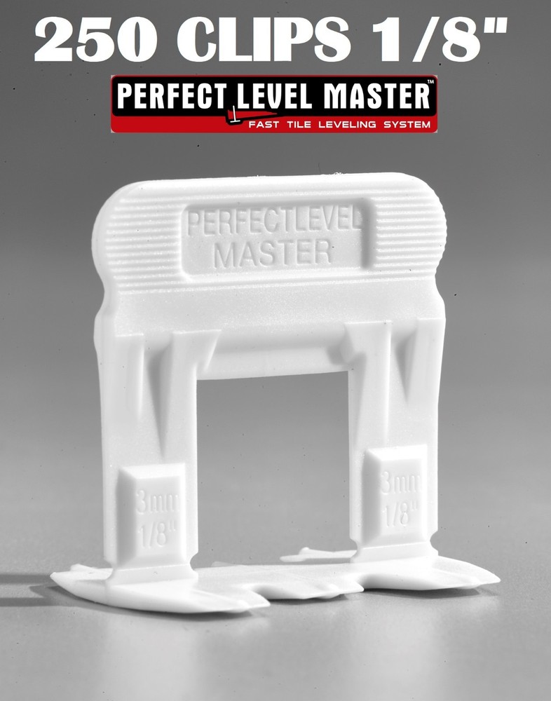 1/8" T-Lock 250 Clips - Perfect Level Master  - Tile Leveling System spacers