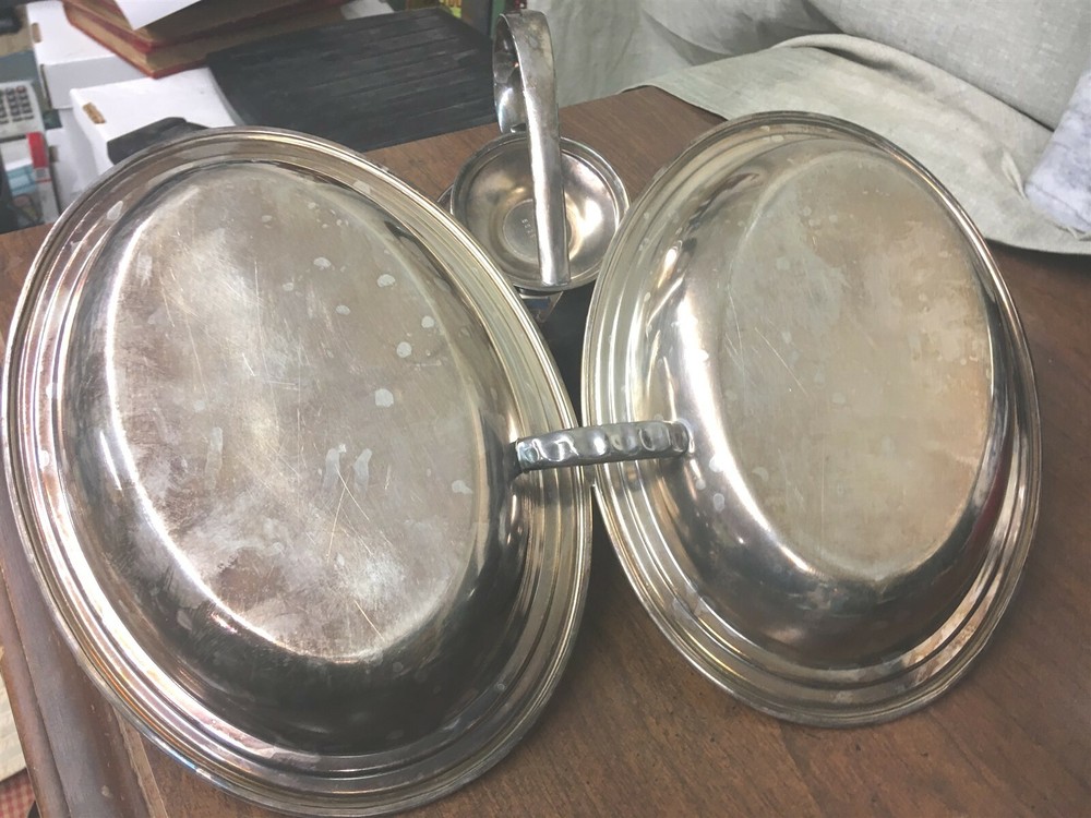 Silverplate Handy Ann Triple Server