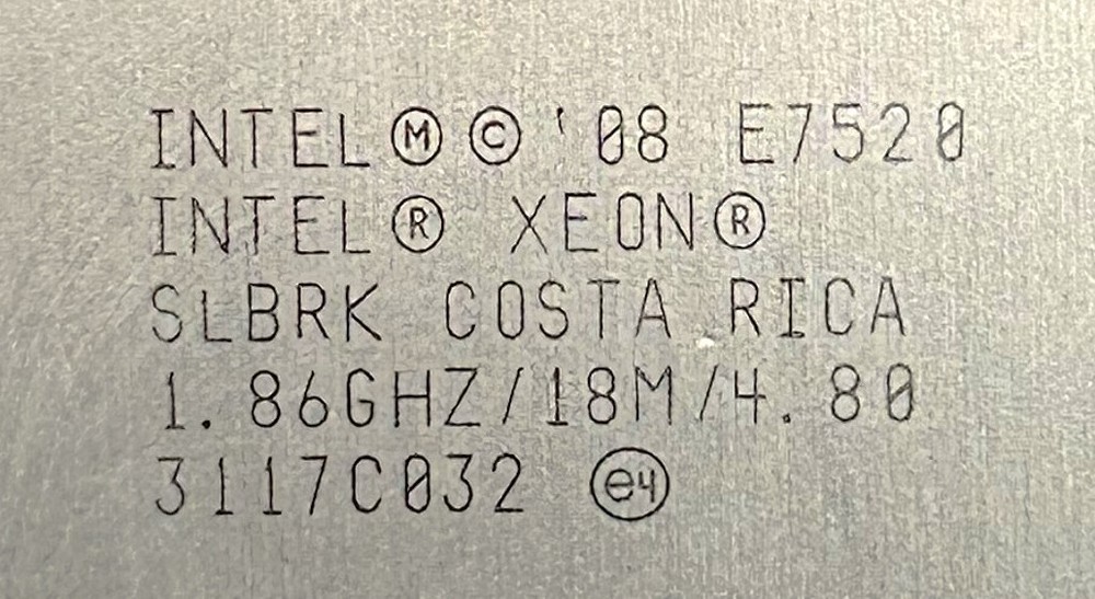 1.86GHZ/18MB/95W/4C, E7520