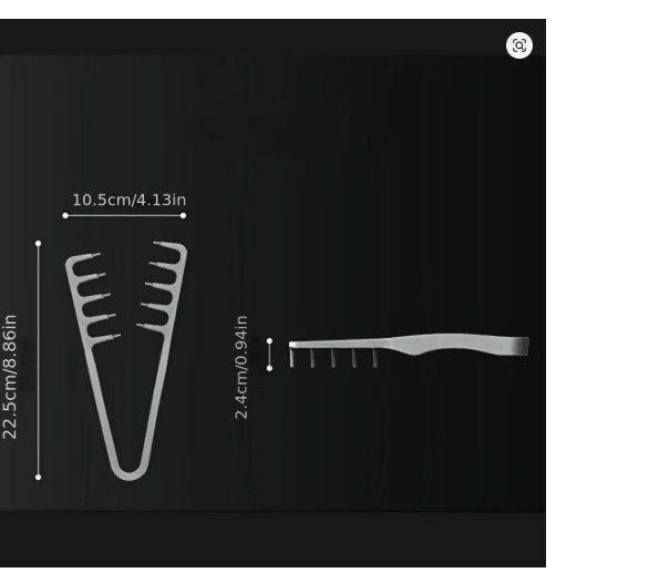 Wide-Tooth Hair Comb Volumizing Curling Styling Tool