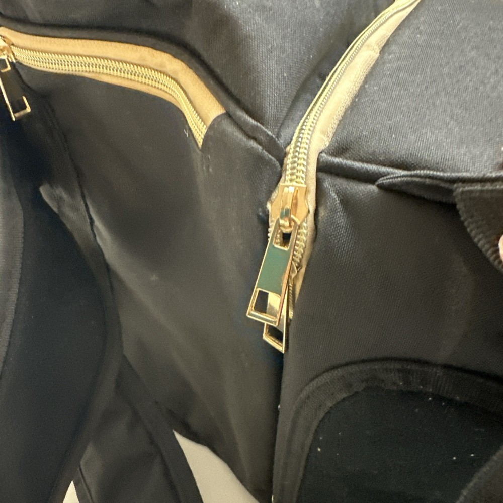 Breast Pump Backpack with cooler, USB Charging Port Black