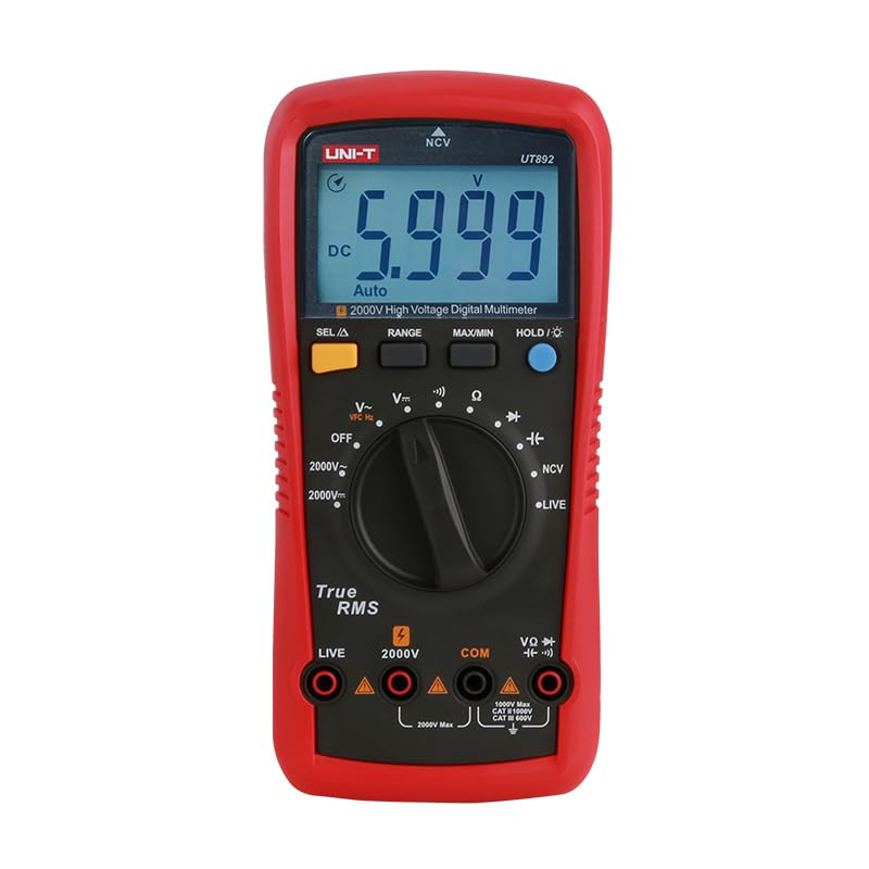 UT892 High Voltage Digital Multimeter 2000V AC/DC True RMS 6000 Counts