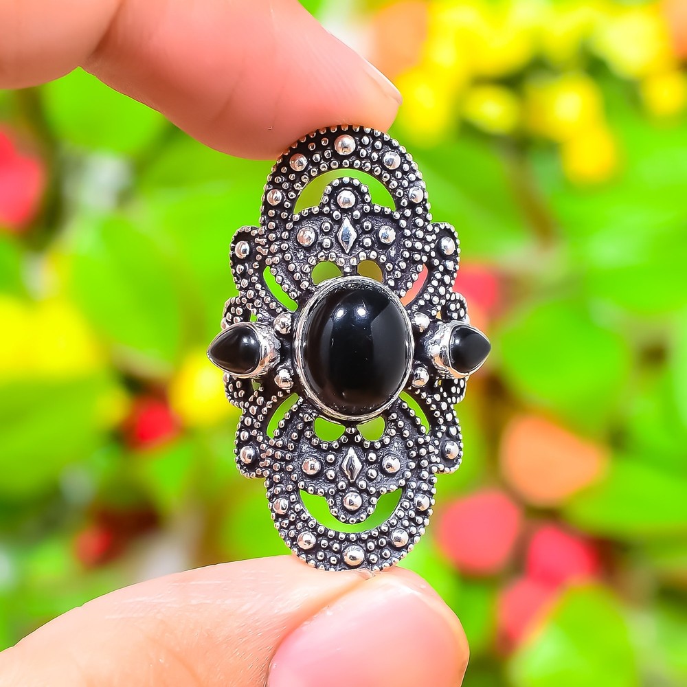 Rainbow Moonstone,Multi Gemstone Handmade 925 Sterling Silver Ring Variation