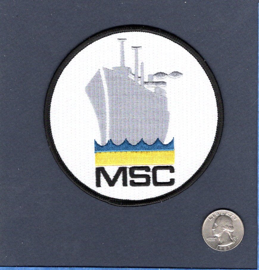 MSC MILITARY SEALIFT COMMAND US NAVY USNS Logistic Support Ship Squadron Patch