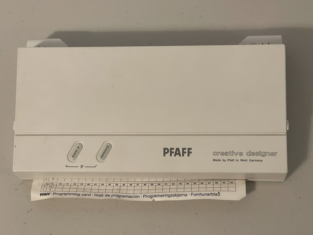 Vintage PFAFF Creative Designer ML 0001 Programming Pad West Germany