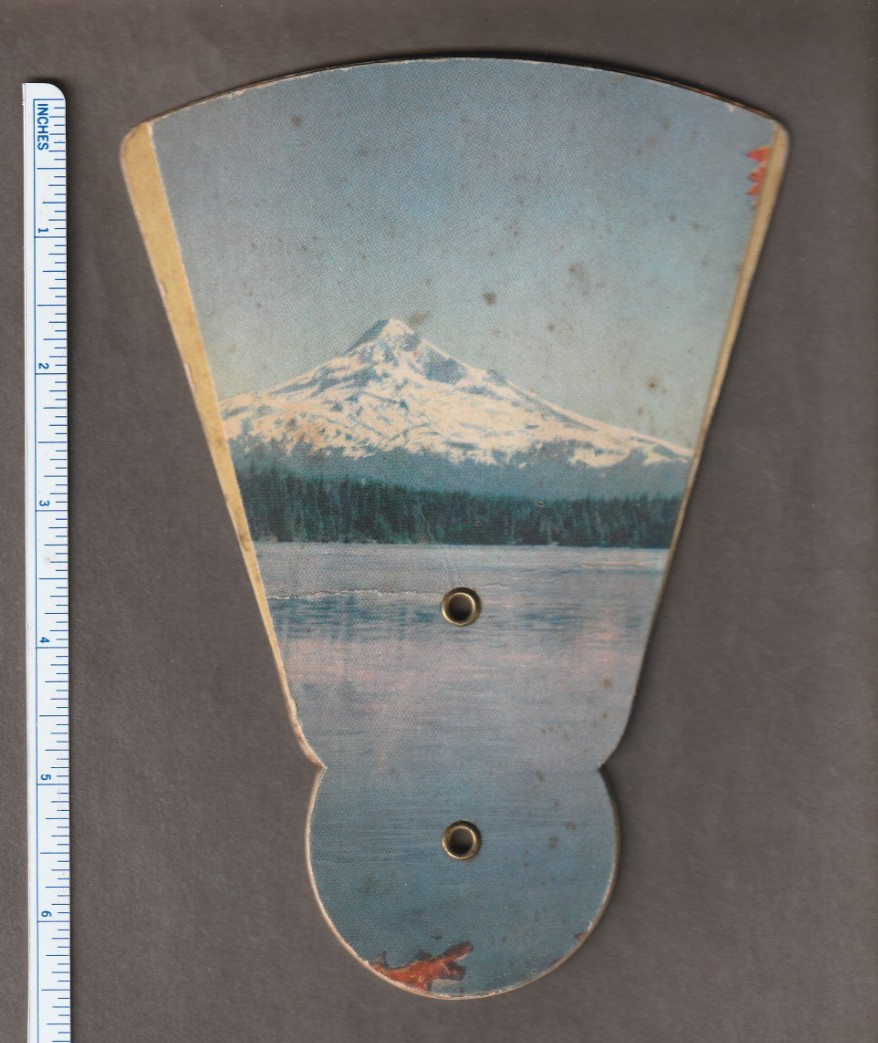 Vintage 1950's-60s W STEWART FUNERAL HOME Handheld FAN~3324 Monroe St/AUBURNDALE