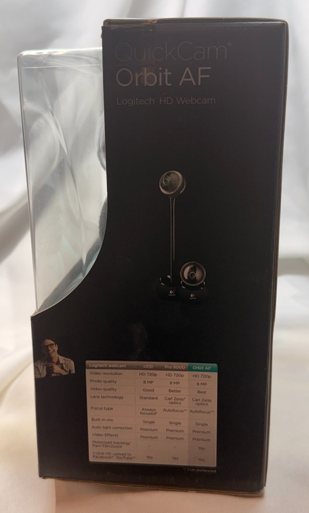 LOGITECH QuickCam Orbit AF Motorized Tracking Webcam Carl Zeiss New Unopened Box