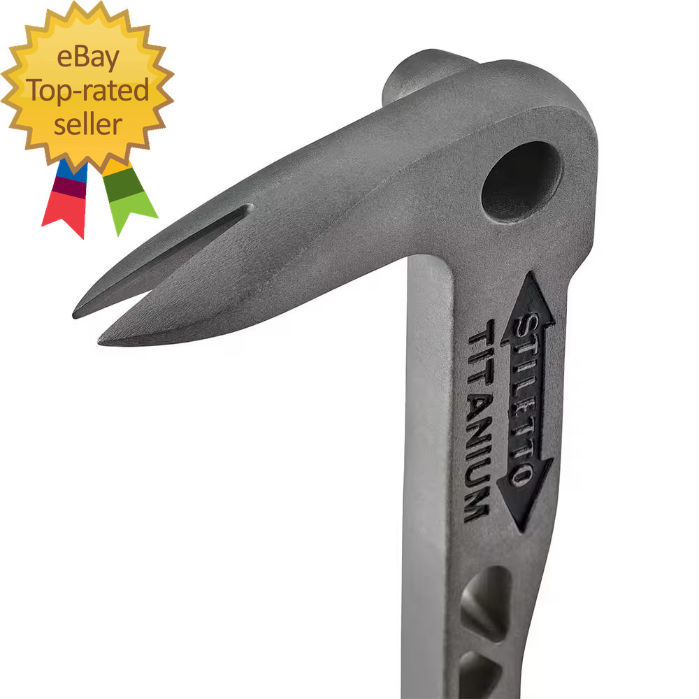 12 In. Titanium Clawbar Nail Puller with Dimpler