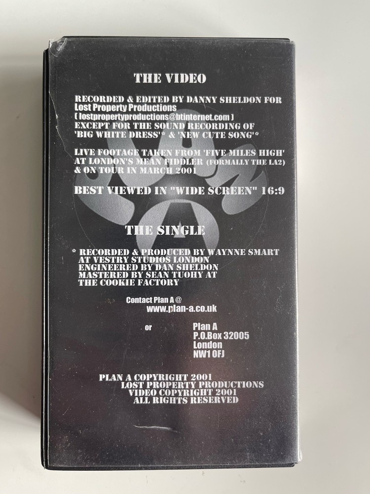 Plan A in Black & White VHS Tape