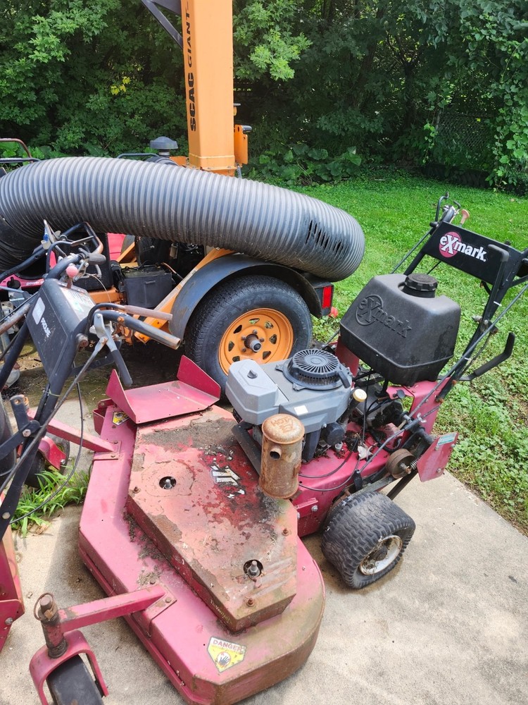 Exmark 48in walk behind with dolly attachment
