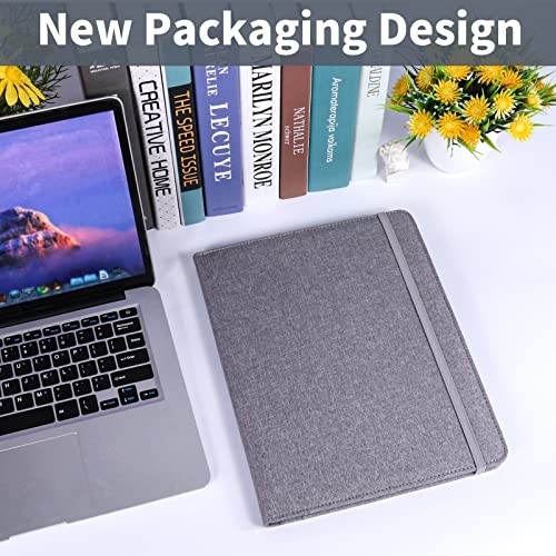 Folio Planner Cover for Rocketbook Smart Notebook– Large Size - Bifold Gray