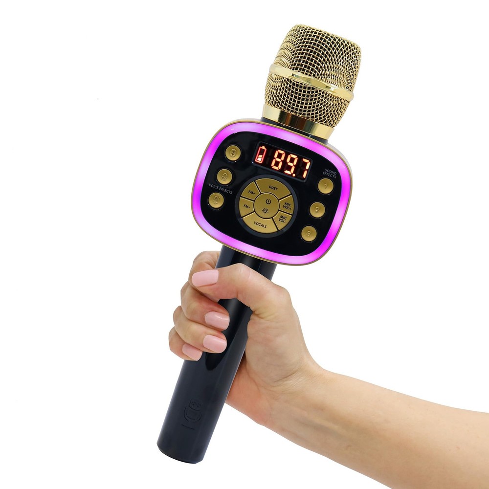 Wireless Bluetooth Karaoke Microphone with Voice Effects  Perfect Gift