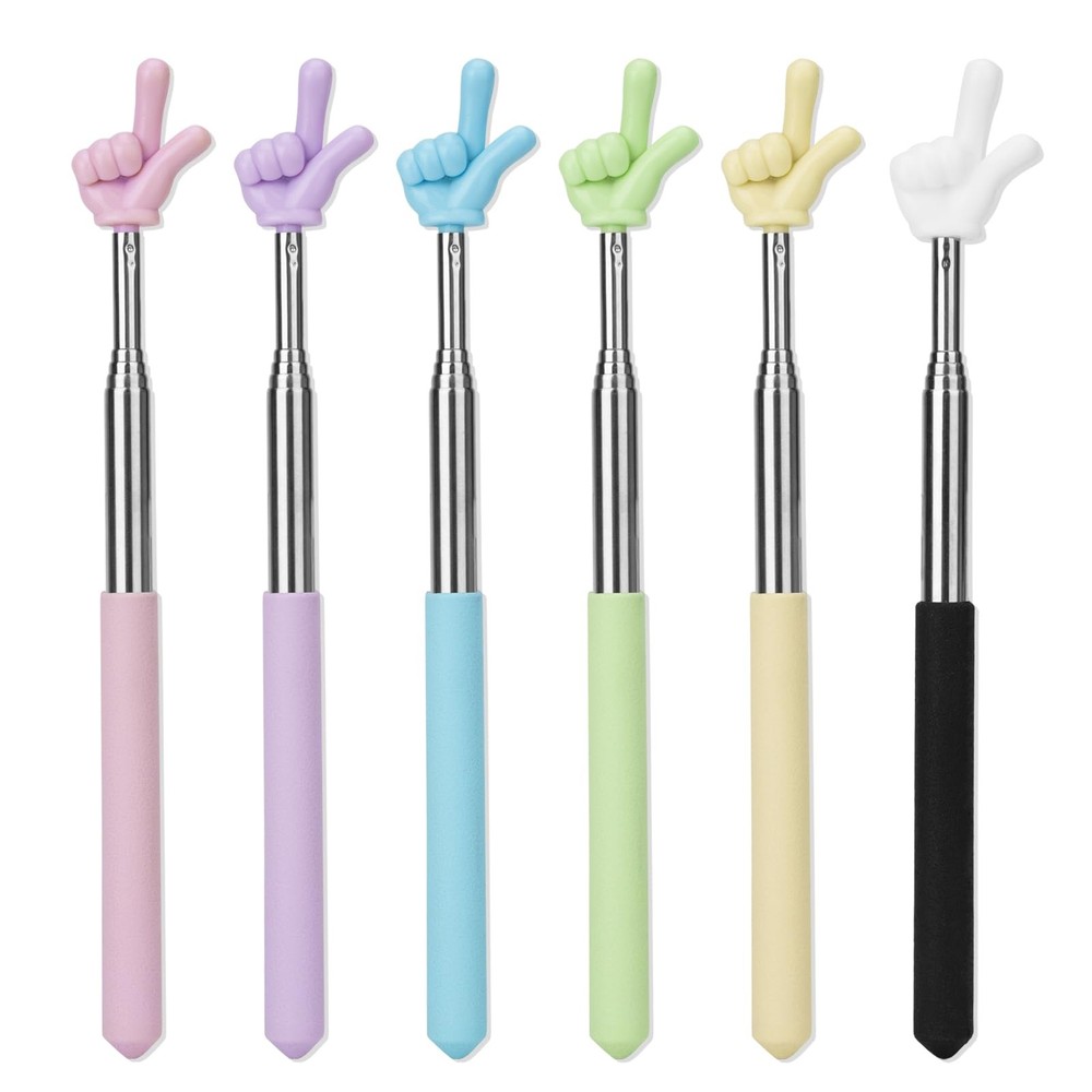 Retractable Teacher Pointer for Classroom Kids Reading, Dumero Extendable...