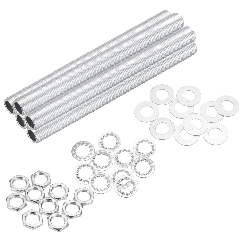 35Pcs 4.7" Lamp Pipe Kit with Nuts Washers 1/8IP Thread Fasteners Assortment