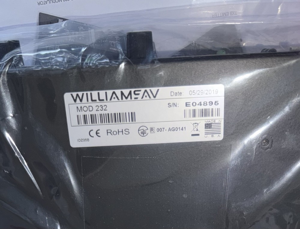 Williams Sound MOD 232 Infrared Modulator Two Channel Microprocessor NEW