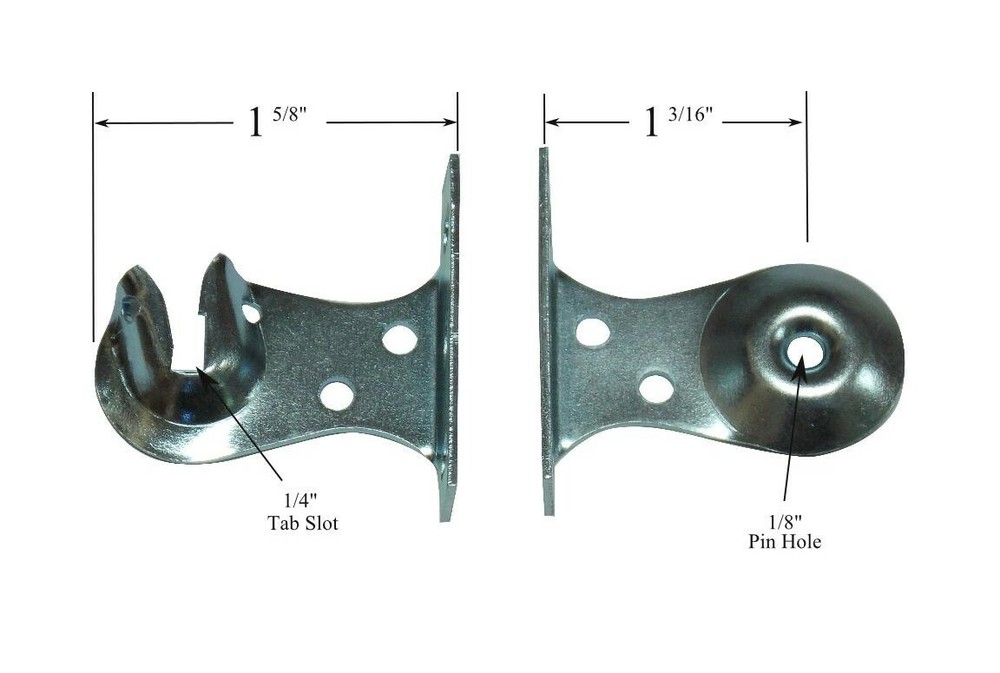 Heavy Duty OUTSIDE FACE MOUNT Brackets for Roller Window Shades (1-Pair)