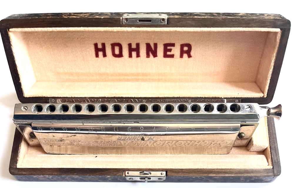 HOHNER HARMONICA 64 CHROMONICA PROFFESSIONAL A4 OCTAVES GERMANY C +ORIGINAL CASE