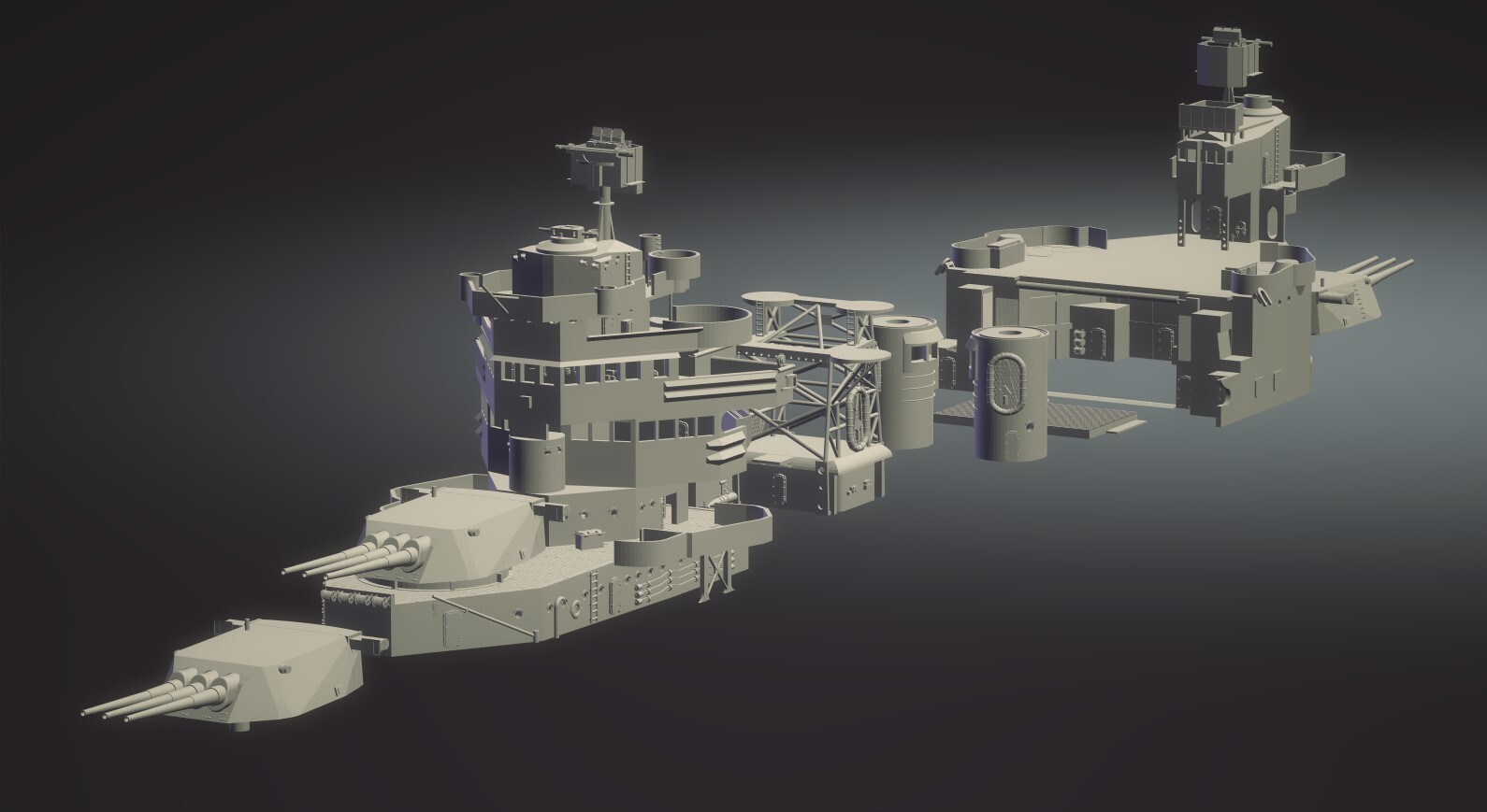 1/700 USS Astoria CA34 DELUXE Update Set for Trumpeter kit