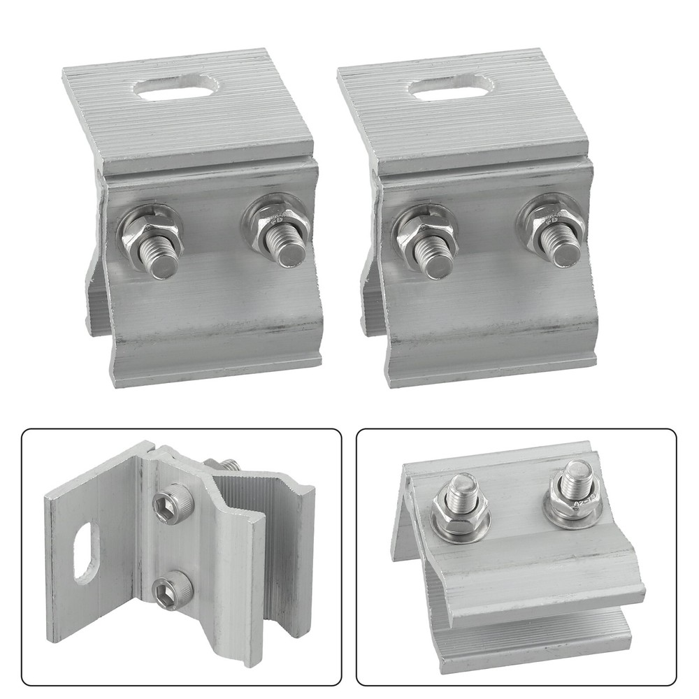 1/4Pcs Solar Panel Bracket Fixing Clamp Mounting Bracket Bracket For Roof New