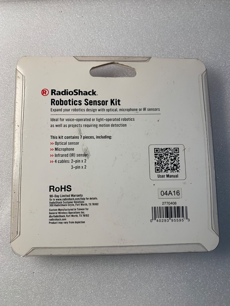 Radio Shack Optical Microphone IR Sensors Robotics Sensor Kit