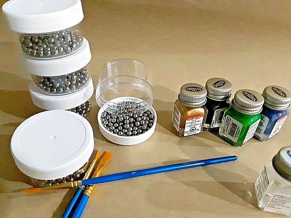 100 Count Paint Mixing Balls - Chrome 6 mm