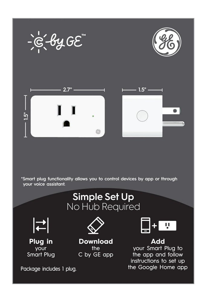 New GE On/Off Smart Plug White
