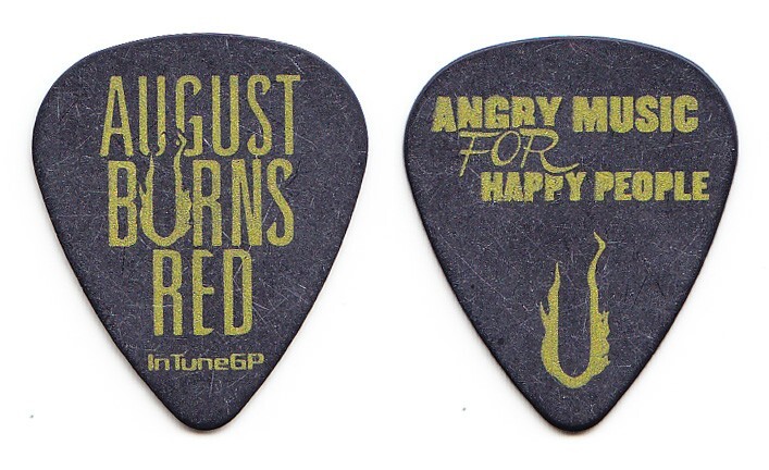 August Burns Red Angry Music For Happy People Black Tour Guitar Pick