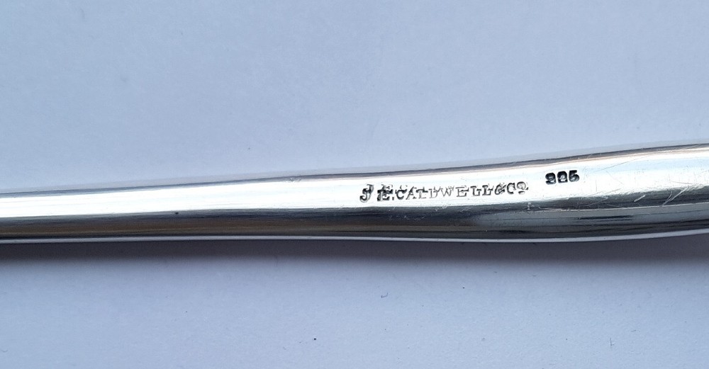 Rare!!! Set Spoon + Fork J.E. Galdwell & Co Silver K226