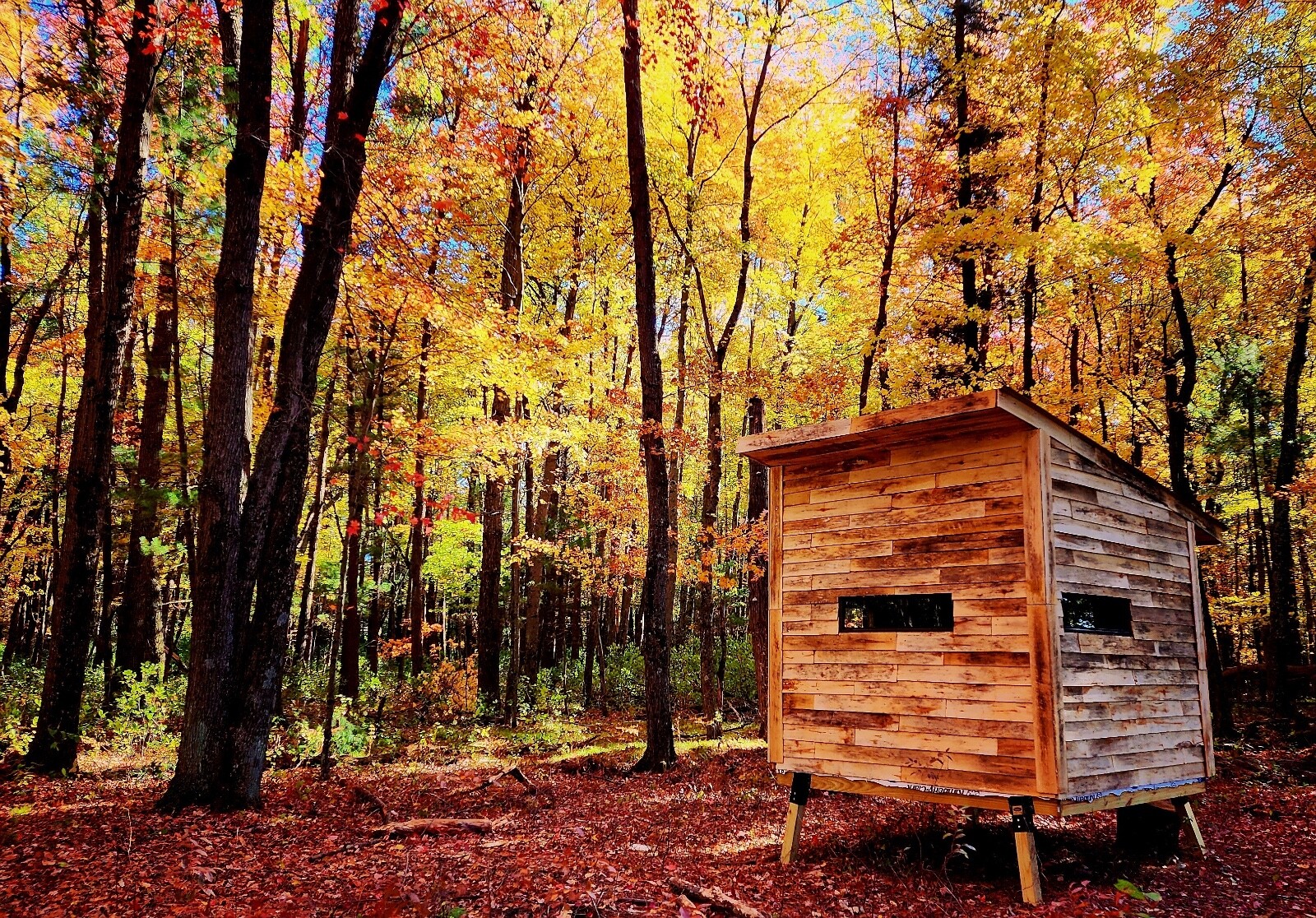 Zero 4 Outdoors 30" Hunting Blind Window; Premium Aluminum, Tempered Glass