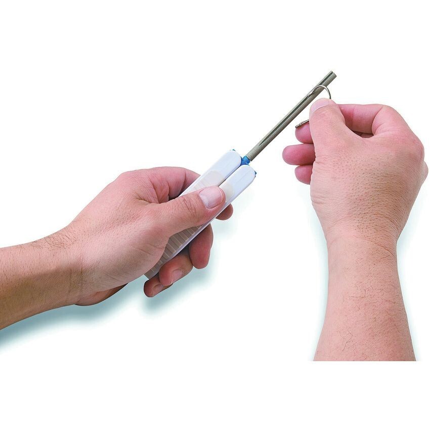 Lansky Fish Hook / Knife Sharpener Grooved Fine-Grit Diamond Sharpening Rod