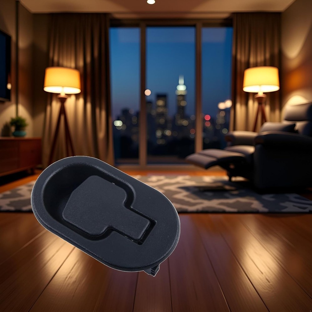 Stylish Black Replacement Pull Handle for Recliners - Durable and Practical