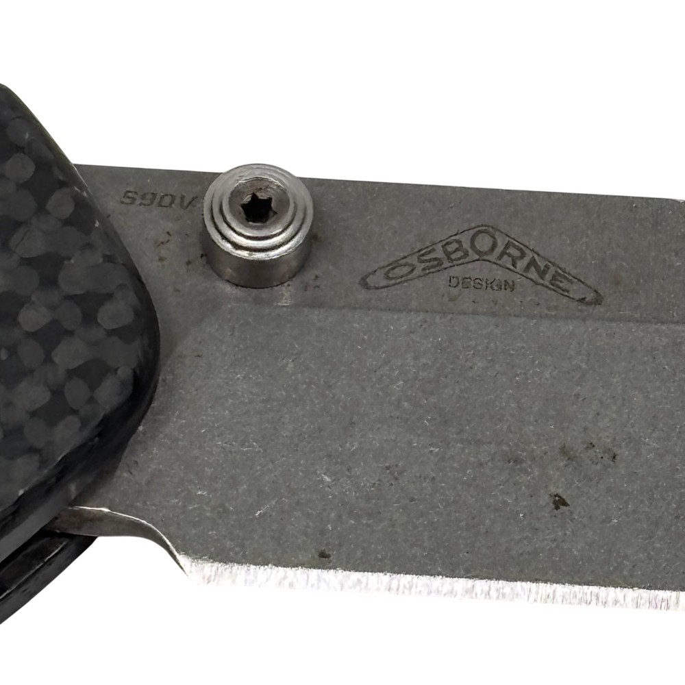 Benchmade Osborn 3.5in Stonewashed Blade Folding Knife