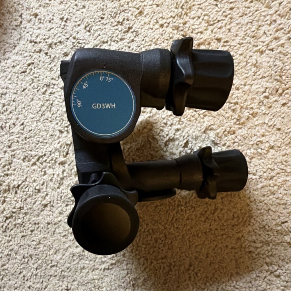 Benro GD3WH Geared Tripod Head Levelling Indicator Universal Camera Mount