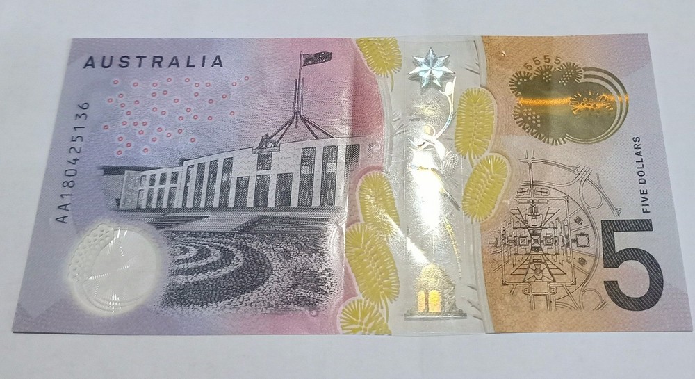 2018 First Prefix $5 AA18 Serial Number Five Dollar Banknote VG+ Circ