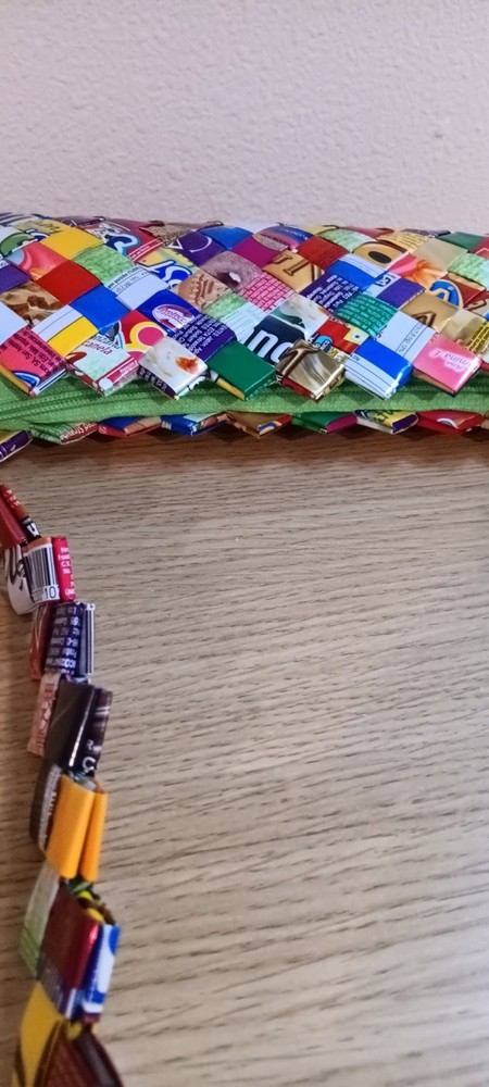 Vintage Candy Wrapper Woven Purse