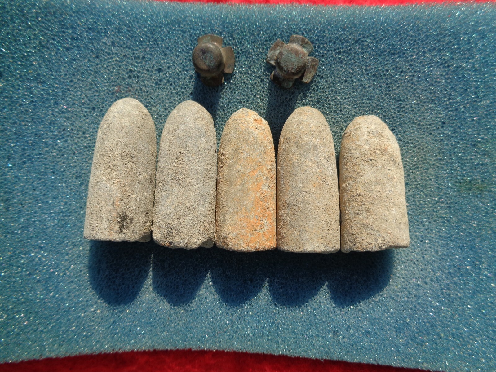 Savannah Recovered Civil War Confederate Enfield Bullet & P Cap