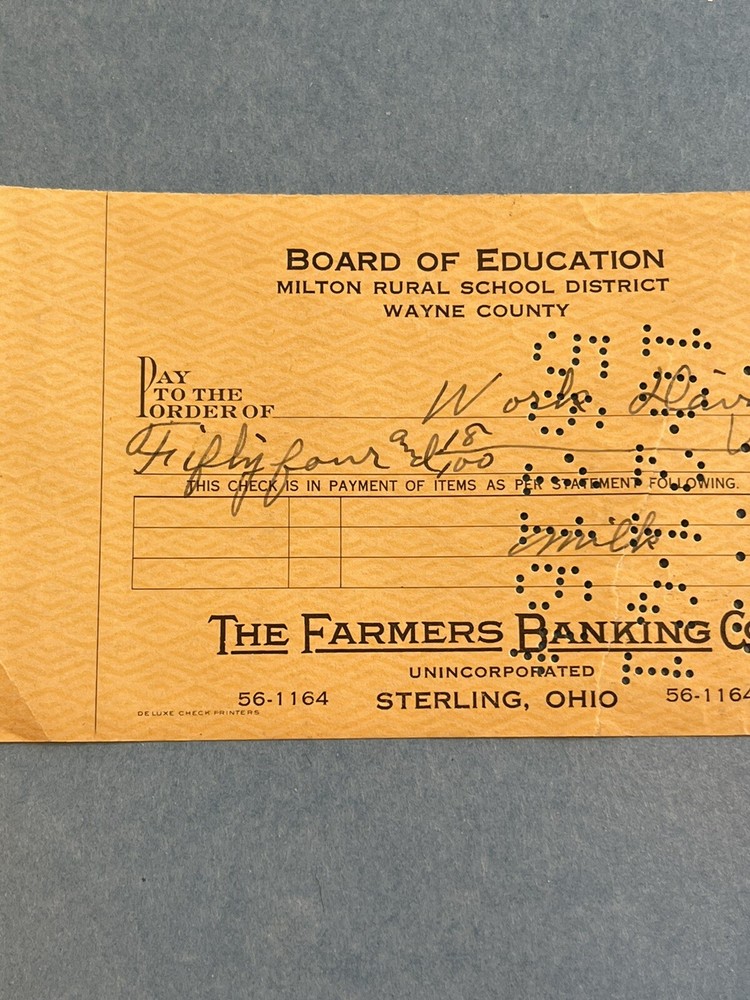 + Milton School District Sterling Ohio Work Dairy Check Creston
