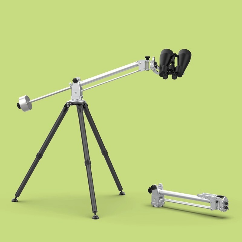 Parallel Mount Adjustable Arm for Comfortable Binocular  High-Angle Viewing