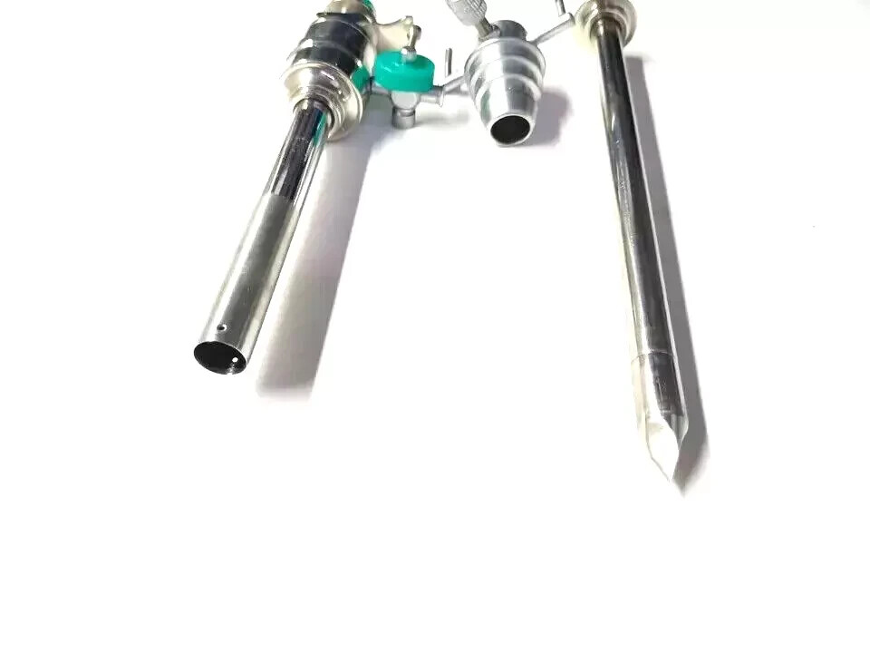Laparoscopic Hasson Trocar Cannula Pyramid Surgical instruments kit 10mm 90m 2Pc