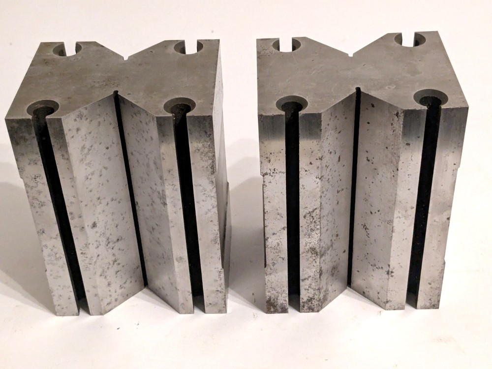 FOWLER Precision V-Block Set Matched Pair (24) PPSc 90x70x125 Sharp Condition