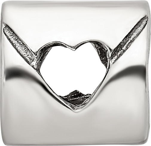 Silver Reflections Love Note Bead QRS203