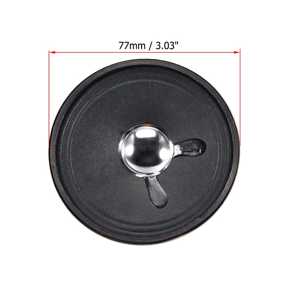 3W 8 Ohm Micro Internal Speaker Magnet Loudspeaker 77mm Dia 2pcs