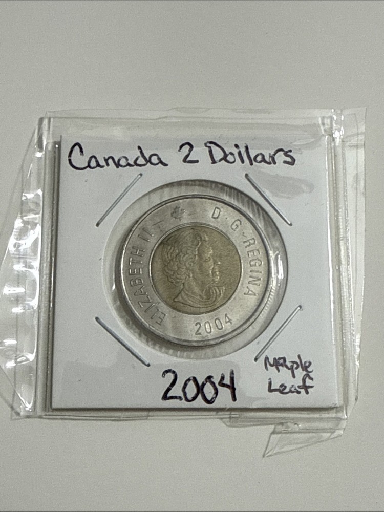 2004 CANADA 2 dollars from set Good Shape In Case Maple Leaf