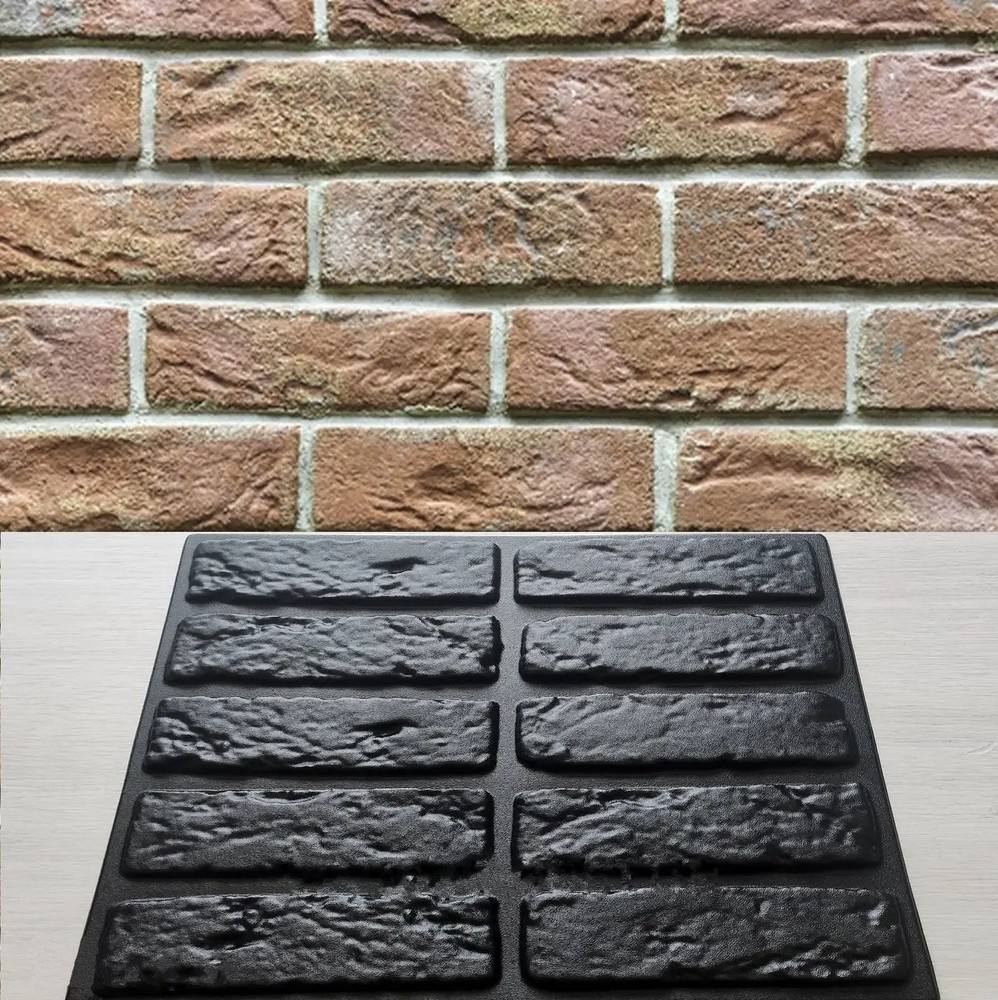 Mold For 3D Panel ANCIENT BRICK Molds Plaster Wall Art Decor ABS Plastic Form