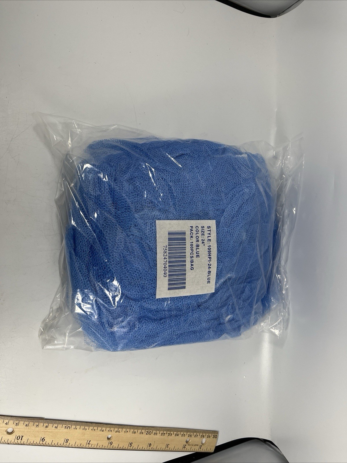 Hair  Cooking Net 109hpi-24” Blue 100 Pcs.